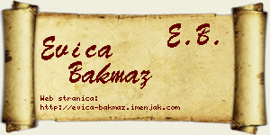 Evica Bakmaz vizit kartica